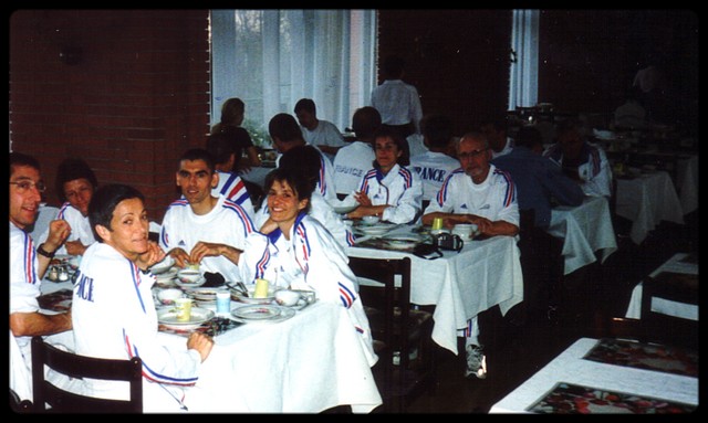 l'Equipe de France au djeuner