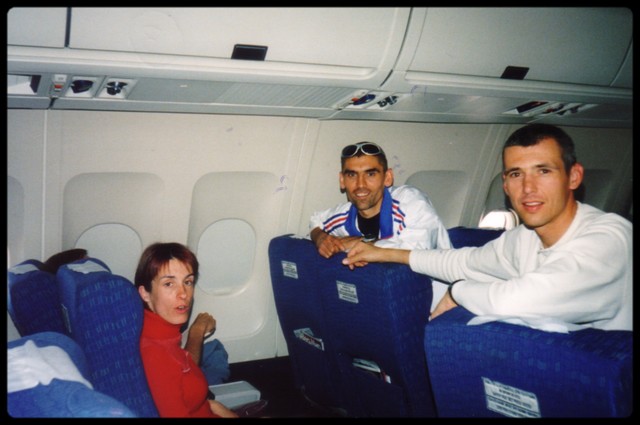 Dpart pour Moscou : Christine, Didier & Nicolas