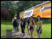 le dpart des filles au 3,5 Km