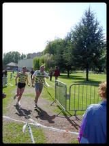Arnaud & Pierre Marie au coude  coude sur le 8,5 Km
