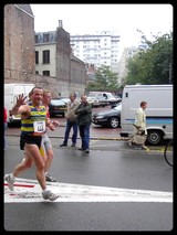Stphane Bureau  500 m de la ligne d'arrive