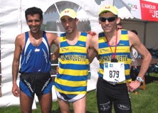 le podium du marathon de Melun-Sénart