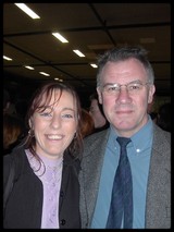 Carole Florange et Jean-Pierre Mailliotte le Prsident de l'U.S.Marquette