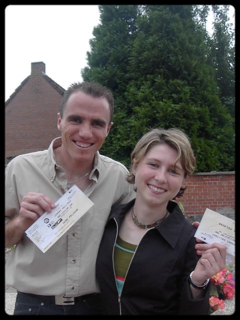 Fabien & Emilie prts pour Johnny au Stadium Nord