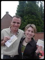 Fabien & Emilie prts pour Johnny au Stadium Nord